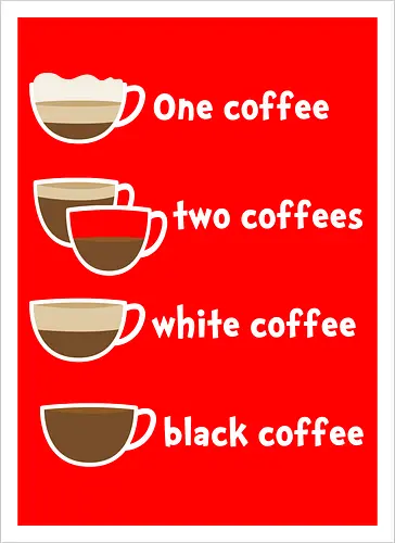 One coffee two coffees