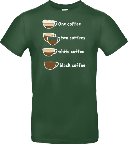 One coffee two coffees