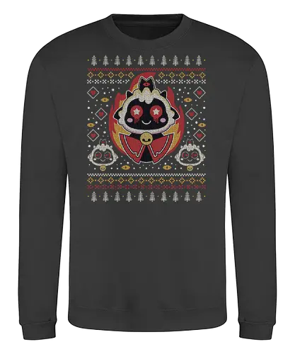 Cutest Cult Ugly Sweater - aesthetic, cute, kawaii, game, video game, gaming, animal, cult, the lamb, lamb, ugly christmas sweater, geek, nerd, otaku, christmas, xmas, merry christmas - Sweatshirt