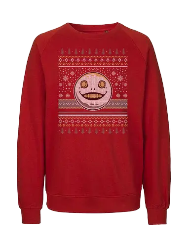Emil Ugly Sweater - gamer, video games, gaming, anime, emil, automata, replicant, gestalt, 2b, a2, 9s, yorha, robot, grimoire weiss, drakengard, ugly christmas sweater, xmas, Christmas, Automata - Fairtrade Sweatshirt