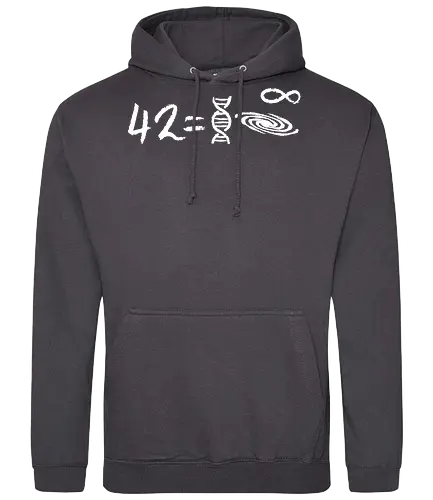 42 equation - equation, hitchhikers guide to the galaxy, galaxy, dont panic, marvin, science, mathematics - Standard Hoodie