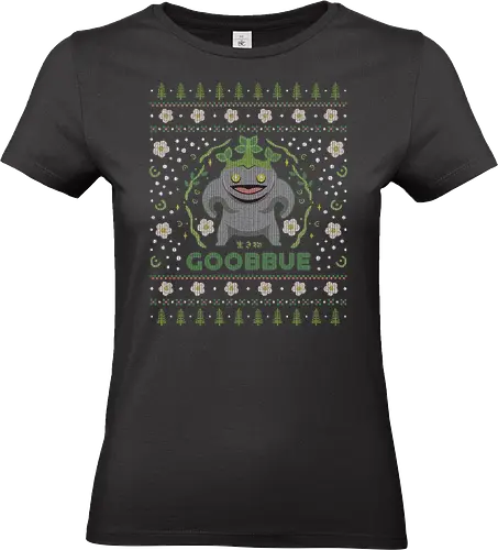 Goobbue Ugly Sweater - fantasy, video game, gaming, gamer, xmas, merry christmas, ugly sweater, ugly Christmas sweater - Standard T-Shirt (Women)