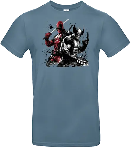 Claws and katanas - katana, samurai, wolf, claws, sumi e, japanese art, super heroes - Standard T-Shirt