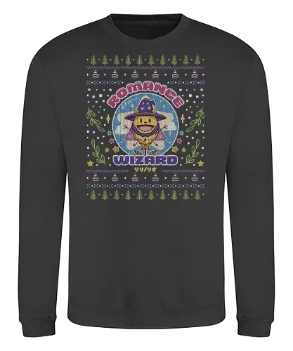 Romance Wizard Ugly Sweater - romantic, anime, wizard, mage, anzu, the romance, killer, riri, geek, nerd, otaku, tv serie, comedy, funny, ugly christmas sweater, christmas, ugly sweater, xmas - Sweatshirt