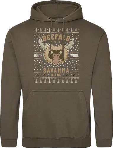 Savanna Beefalo Ugly Sweater