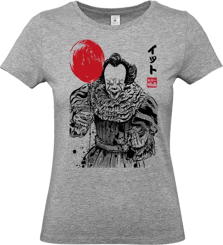 Derry killer sumi e - it, Clown, halloween, terror movies, japanese art - Standard T-Shirt (Women)