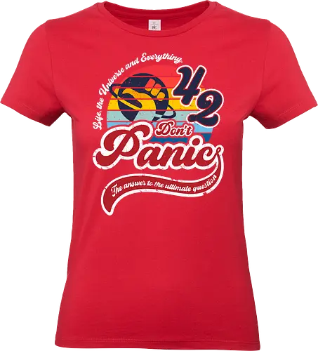 Dont panic - fallout, galaxy, vault, series, game, nuka - Standard T-Shirt (Women)