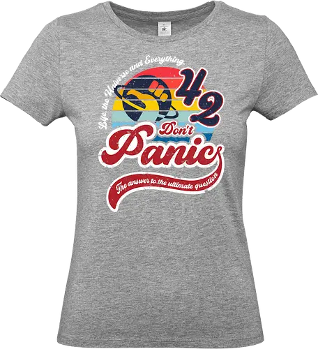 Dont panic - fallout, galaxy, vault, series, game, nuka - Standard T-Shirt (Women)