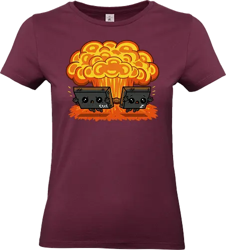 Ctrl Z Mission! - ctrl-z, funny, computer, keyboard, geek, nerd, programmer, engineer - Standard T-Shirt (Women)
