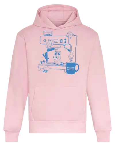 Nocturnal Coffee  - nocturnal, coffee, animal, minimalist, raccoon, fox, owl, opossum, espresso, coffee lover - Heavyweight Hoodie