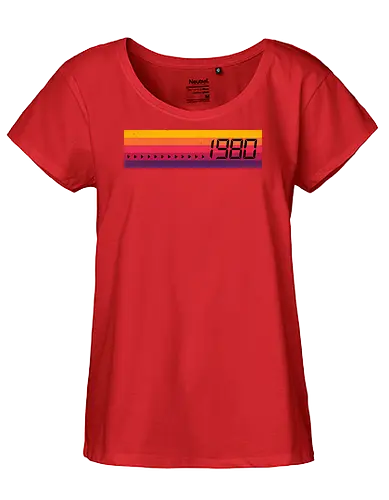 80s Stripes - 1980s, 80s, stripes, vintage, retro, retro stripes, retrowave, vaporwave, vhs - Fairtrade Girl Shirt