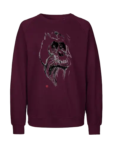 orangutan - samurai, sumie, japan - Fairtrade Sweatshirt