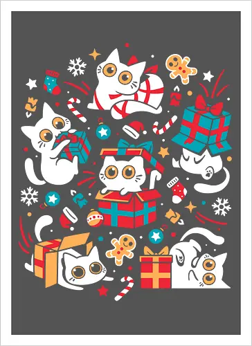 Christmas Cat Party