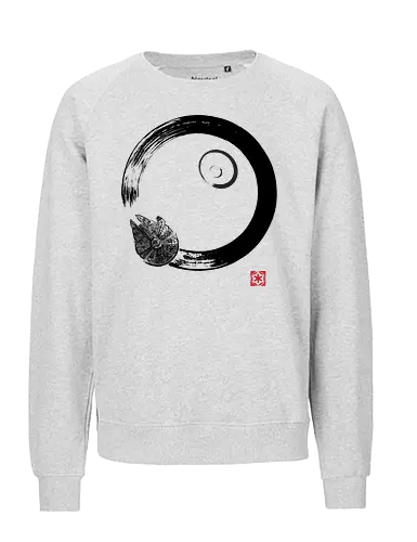 Millenium enso - circle, falcon, galaxy, zen, millenium, movies, moon - Fairtrade Sweatshirt