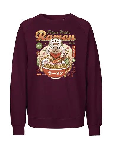 Felyne Palico Ramen - monster, hunting, gamer, gaming, video games, iceborne, wyvern, felyne, pickle, hunter monster world, game, gamer, gaming, video games, hunter, monster rise, monster wilds - Fairtrade Sweatshirt