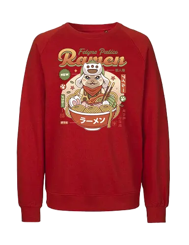 Felyne Palico Ramen - monster, hunting, gamer, gaming, video games, iceborne, wyvern, felyne, pickle, hunter monster world, game, gamer, gaming, video games, hunter, monster rise, monster wilds - Fairtrade Sweatshirt