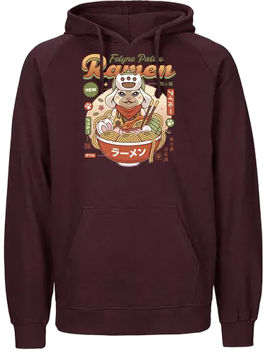 Felyne Palico Ramen - monster, hunting, gamer, gaming, video games, iceborne, wyvern, felyne, pickle, hunter monster world, game, gamer, gaming, video games, hunter, monster rise, monster wilds - Fairtrade Hoodie