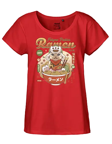 Felyne Palico Ramen - monster, hunting, gamer, gaming, video games, iceborne, wyvern, felyne, pickle, hunter monster world, game, gamer, gaming, video games, hunter, monster rise, monster wilds - Fairtrade Girl Shirt
