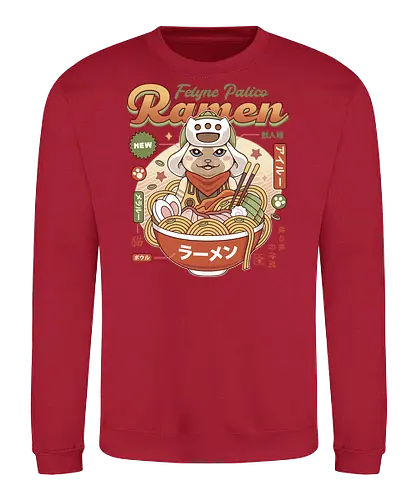 Felyne Palico Ramen - monster, hunting, gamer, gaming, video games, iceborne, wyvern, felyne, pickle, hunter monster world, game, gamer, gaming, video games, hunter, monster rise, monster wilds - Sweatshirt
