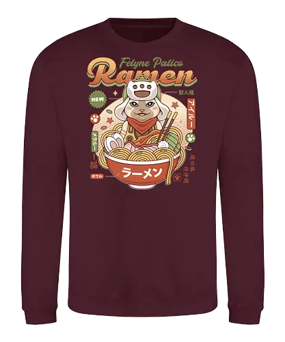Felyne Palico Ramen - monster, hunting, gamer, gaming, video games, iceborne, wyvern, felyne, pickle, hunter monster world, game, gamer, gaming, video games, hunter, monster rise, monster wilds - Sweatshirt