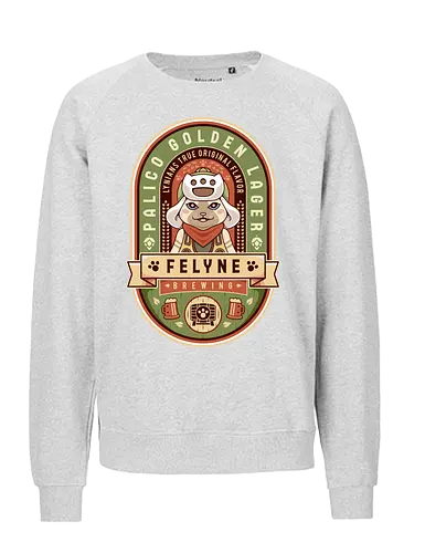 Palico Golden Lager - monster, beer, hunting, gamer, gaming, video games, iceborne, wyvern, felyne, pickle, hunter monster world, game, gamer, gaming, video games, hunter, monster rise, monster wilds - Fairtrade Sweatshirt