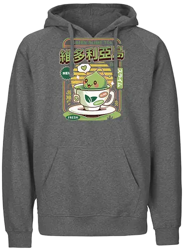 Ramuramu Valley Green Tea - maplestory, green tea, pink bean, maplestory 2, maple story, slime, yeti, mushroom, kawaii, anime, chibi, nostalgia, video game, gaming, gamer, zakum helm, story, orange mushroom, ragnarok online - Fairtrade Hoodie