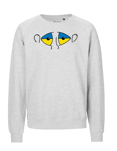 Augen Ukraine - Augen, Comic, Comic Style, Comic Stil, Zeichnung, Ukraine - Fairtrade Sweatshirt