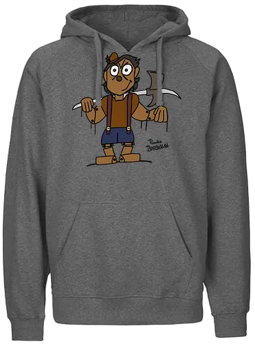 Pinocchio Barbarian (bunt) - comic, comics, comic style, comic stil, Pen and Paper, dungeons, dragons, pinocchio, barbarian, märchen - Fairtrade Hoodie