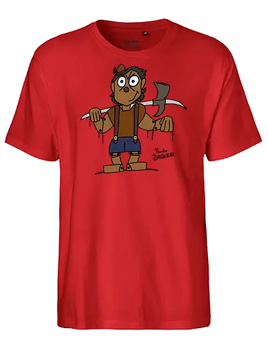 Pinocchio Barbarian (bunt) - comic, comics, comic style, comic stil, Pen and Paper, dungeons, dragons, pinocchio, barbarian, märchen - Fairtrade T-Shirt