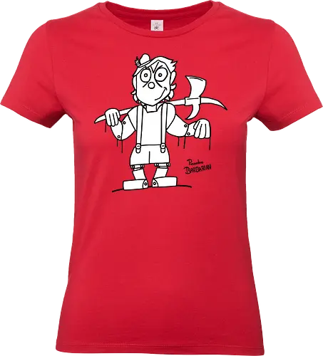 Pinocchio Barbarian - comic, comics, comic style, comic stil, Pen and Paper, dungeons, dragons, pinocchio, barbarian, märchen - Standard T-Shirt (Women)