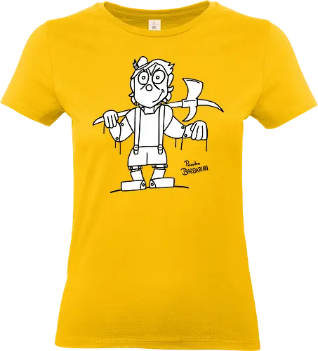 Pinocchio Barbarian - comic, comics, comic style, comic stil, Pen and Paper, dungeons, dragons, pinocchio, barbarian, märchen - Standard T-Shirt (Women)