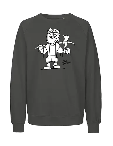 Pinocchio Barbarian - comic, comics, comic style, comic stil, Pen and Paper, dungeons, dragons, pinocchio, barbarian, märchen - Fairtrade Sweatshirt