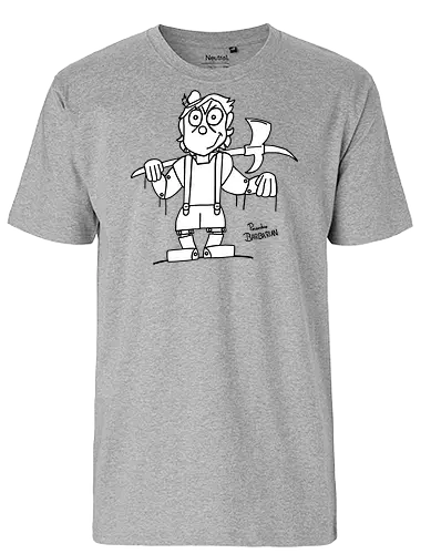 Pinocchio Barbarian - comic, comics, comic style, comic stil, Pen and Paper, dungeons, dragons, pinocchio, barbarian, märchen - Fairtrade T-Shirt