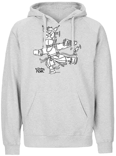 Der Esel (Mönch) - comic, comics, comic style, comic stil, Pen and Paper, dungeons, dragons, esel, donkey, mönch, märchen, sage, zauberei - Fairtrade Hoodie