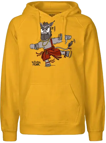 Der Esel (Mönch) (bunt) - comic, comics, comic style, comic stil, Pen and Paper, dungeons, dragons, esel, donkey, mönch, märchen, sage, zauberei - Fairtrade Hoodie