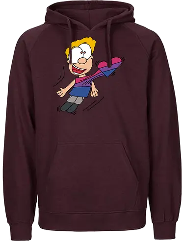 Herzschlag Bisexuell - comic, comics, comic style, comic stil, bisexuell, bi, lgbt, lgbtq, lgbtqia+, queer, liebe - Fairtrade Hoodie