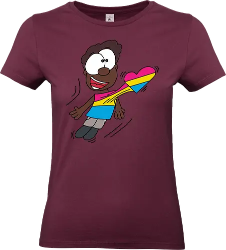 Herzschlag Pansexuell - comic, comics, comic style, comic stil, pansexuell, pan, lgbt, lgbtq, lgbtqia+, queer, liebe - Standard T-Shirt (Women)