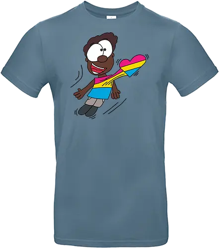 Herzschlag Pansexuell - comic, comics, comic style, comic stil, pansexuell, pan, lgbt, lgbtq, lgbtqia+, queer, liebe - Standard T-Shirt