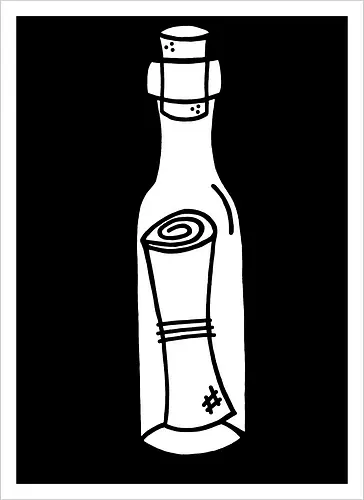 Flaschenpost (weiß)