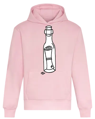 Flaschenpost (weiß) - Heavyweight Hoodie