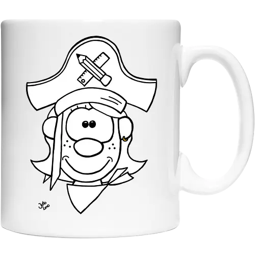 Schulpiratin (gold)