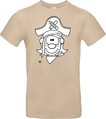 Schulpiratin (gold)