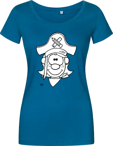 Schulpiratin (gold)