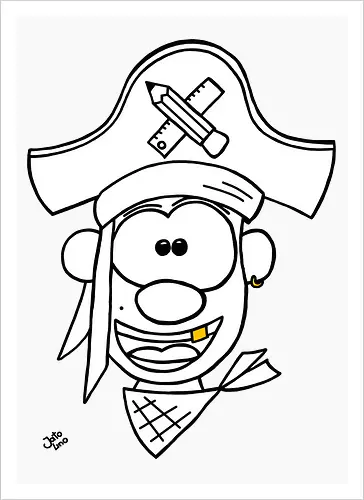 Schulpirat (gold)