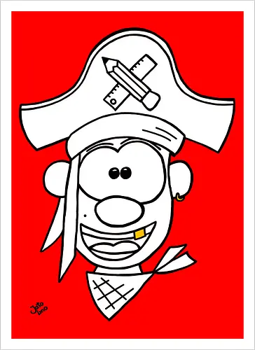 Schulpirat (gold)
