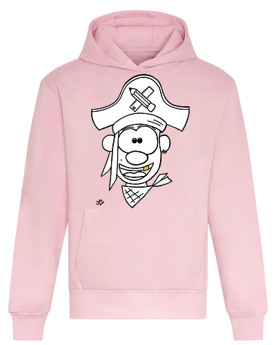 Schulpirat (gold) - Augen, Comic, Comic Style, Comic Stil, Zeichnung, pirat, piratin, kapitän, einschulung, schule, mathe - Heavyweight Hoodie