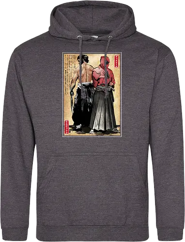 Mutant samurai and Red ronin woodblock