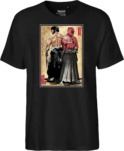 Mutant samurai and Red ronin woodblock