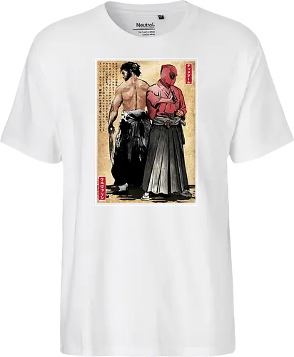 Mutant samurai and Red ronin woodblock