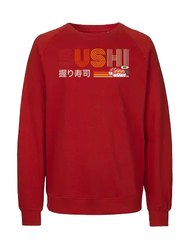 Ramen sushi - ramen, sushi, retro, vintage, japan - Fairtrade Sweatshirt